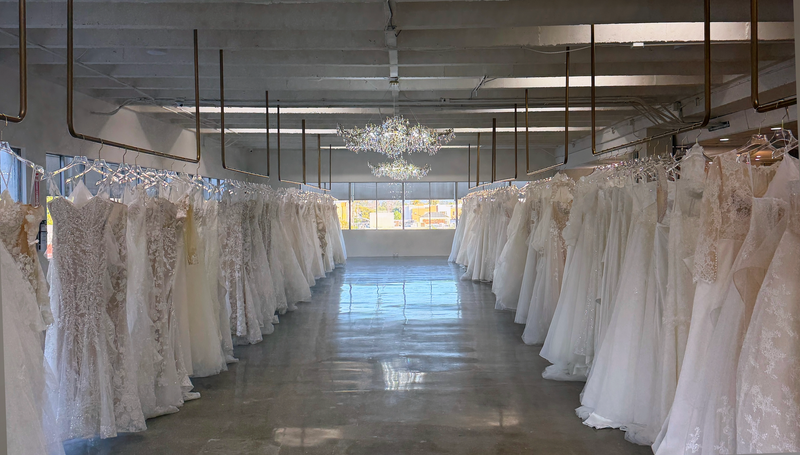 Inside the Solana Bridal showroom