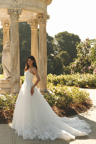 Bride in a pre-loved designer gown