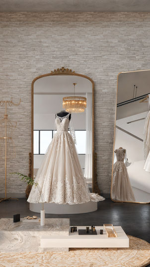 Inside the Solana Bridal showroom